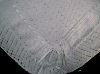 White Baptism Blanket